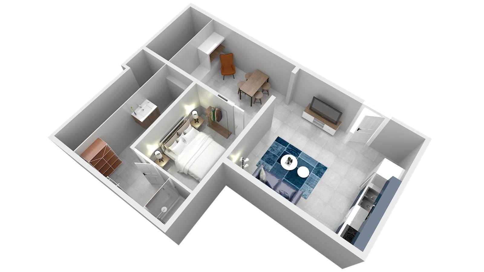 Apartment Loft Mehari - Le Meridien #parking #lave-linge #clim #netflix